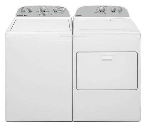 Package WHI49WE - Whirlpool Appliance Laundry Package - Top Load Washer with Electric Dryer - White