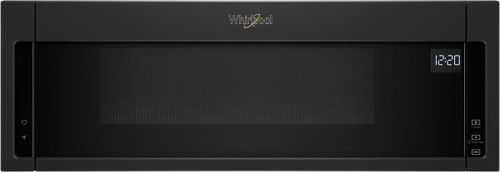 WML55011HB Whirlpool Low Profile 30" 1.1 cu. ft. Over-the-Range Microwave with Tap-to-Open Door 400 CFM - Black