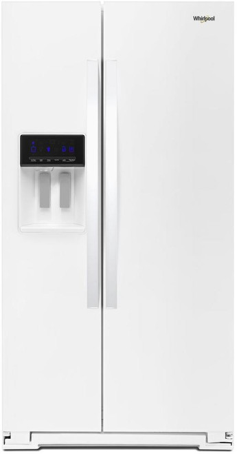 WRS588FIHW Whirlpool 36" 28 Cu. Ft. Capacity Side-By-Side Refrigerator with InDoorIce Storage - White