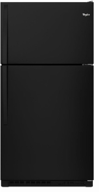 WRT311FZDB Whirlpool 33" Wide Top-Freezer Refrigerator - Black