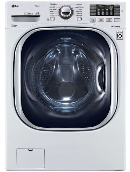 WM4370HWA LG 27" 4.5 cu. ft. Ultra Large Capacity Front Load Washer with Coldwash Technology and NFC Tag On - White