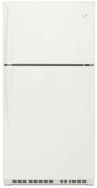 WRT511SZDW Whirlpool 33" Wide Top-Freezer Refrigerator with LED Interior Lighting - White