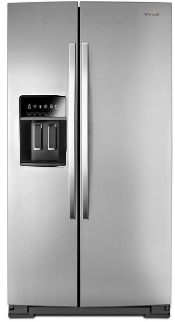 WRS973CIHZ Whirlpool 36" 23 Cu. Ft. Capacity Side-By-Side Refrigerator with TotalCoverage Cooling - Fingerprint Resistant Stainless Steel