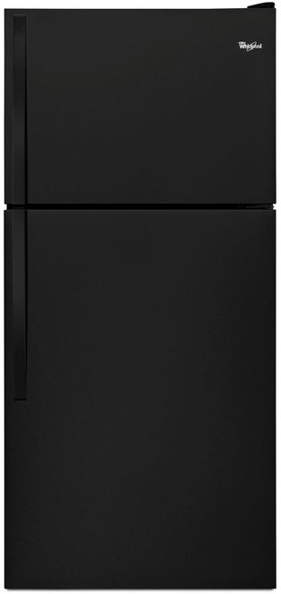 WRT108FZDB Whirlpool 30" Wide Top-Freezer Refrigerator - EZ Connect Icemaker Kit Compatible - Black