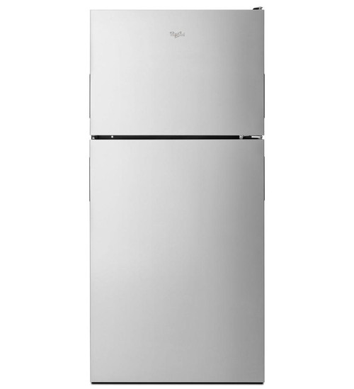 WRT348FMES Whirlpool 30" Wide Top-Freezer Refrigerator with Icemaker 18 cu. ft - Stainless Steel