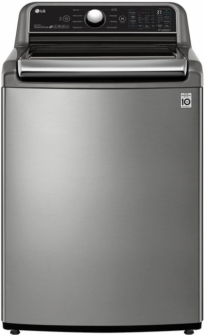 WT7305CV LG 4.8 cu. ft. Mega Capacity Smart wi-fi Enabled Top Load Washer with Agitator and TurboWash3D Technology - Graphite Steel