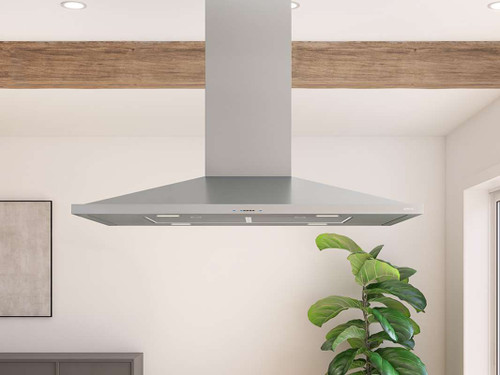 ZAZE42DS Zephyr 42" Core Collection Anzio Island Hood - 600 CFM - Stainless Steel