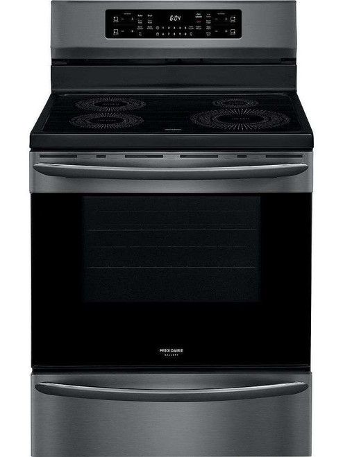 GCRI3058AD Frigidaire Gallery 30" Freestanding Induction Range with Air Fry - SmudgeProof Black Stainless Steel