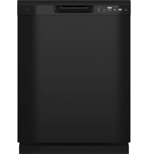GDF535PGRBB GE Dishwasher with Front Controls - Black