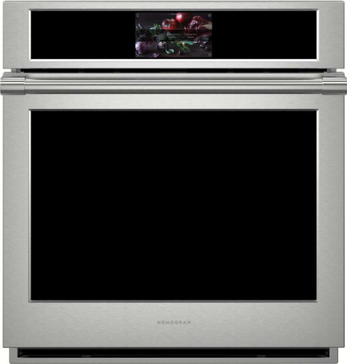 ZKS90DPSNSS Monogram 27" Statement Collection Single Electric Wall Oven with True European Convection - Stainless Steel