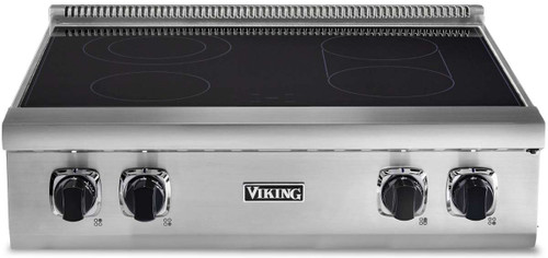 VERT53014BSS Viking 30" 5 Series Electric Rangetop with QuickCook and 4 Cooking Elements - Stainless Steel