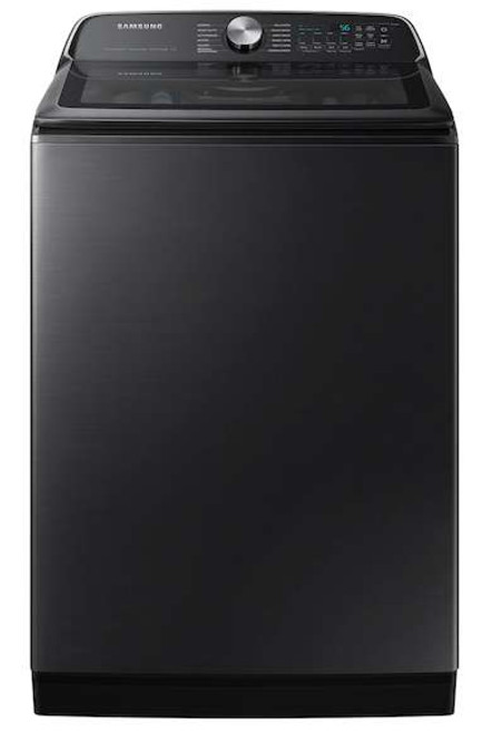 WA54CG7105AV Samsung 27" 5.4 cu. ft. Smart Top Load Washer with ActiveWave Agitator and Super Speed Wash - Brushed Black