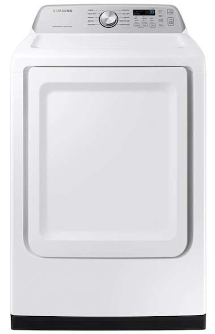 DVE47CG3500W Samsung 27" 7.4 cu. ft. Electric Dryer with Sensor Dry - White