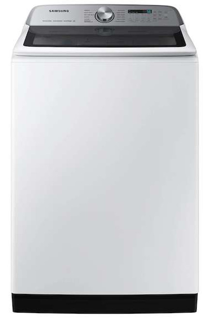 WA54CG7150AW Samsung 27" 5.4 cu. ft. Smart Top Load Washer with Super Speed Wash and Pet Care Solution - White