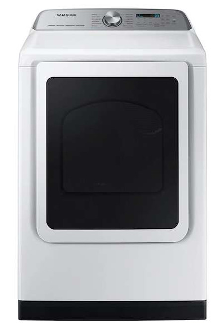 DVE54CG7150W Samsung 27" 7.4 cu. ft. Smart Electric Dryer with Steam Sanitize+ and Pet Care Dry - White