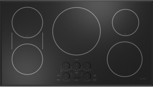 CHP90361TBB Cafe 36" Smart ADA Compliant Induction Cooktop with 5 Cooking Elements and Hot Surface Indicator - Black