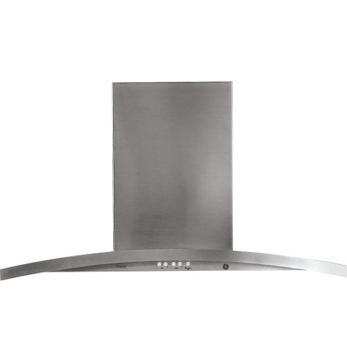 UVI7361SWSS GE 36" Island Hood with LED Lights and Vertical Exhaust - 450 CFM - Stainless Steel