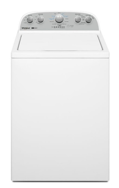 WTW4957PW Whirlpool 28" 3.9 cu. Ft. Top Load Washer with Removable Agitator and 12 Wash Cycles - White