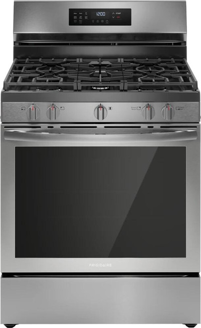 FCRG3083AS Frigidaire 30" 5.1 cu. ft. Freestanding Gas Range with 5 Sealed Burners and Air Fry - Stainless Steel