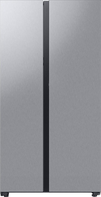 RS23CB7600QL Samsung 36" Bespoke Counter Depth 23 cu. ft. Smart Side-by-Side Refrigerator with Beverage Center - Fingerprint Resistant Stainless Steel