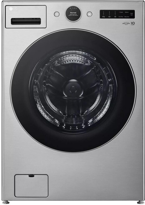 WM5700HVA LG 27" 4.5 cu. Ft. WiFi Connected Ultra Large Capacity Front Load Washer with TurboWash360 and ezDispense - Graphite Steel