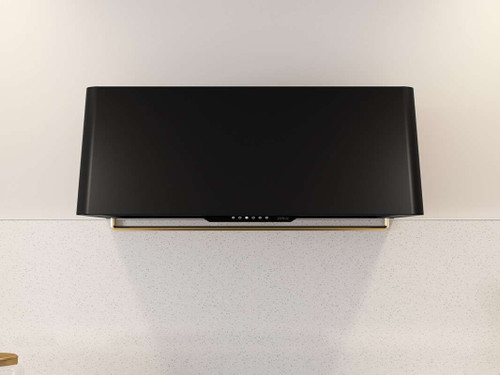 DMEE48AMBX Zephyr 48" Designer Collection Mesa Wall Mount Hood - Requires Blower - Matte Black