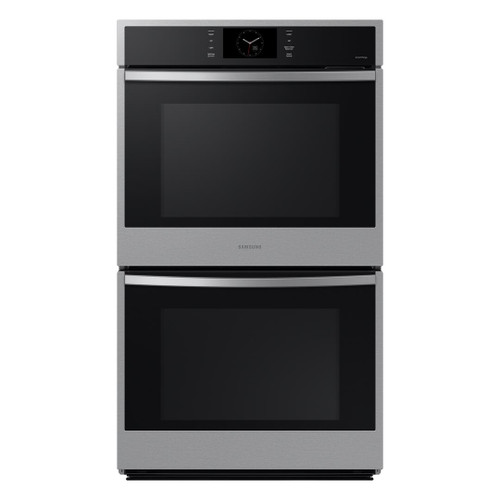 NV51CG600DSR Samsung 30" Smart 10.2 cu ft Electric Double Wall Oven with Air Fry - Stainless Steel