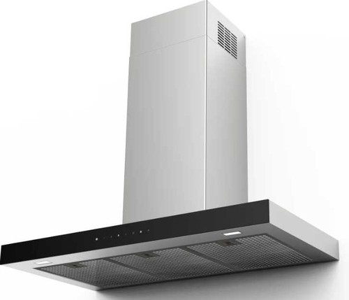 STGL36SSV Faber 36" Stilo Glass ADA Compliant Chimney Wall Mount Hood with Wireless Remote and 4 Speeds - 600 CFM - Stainless Steel