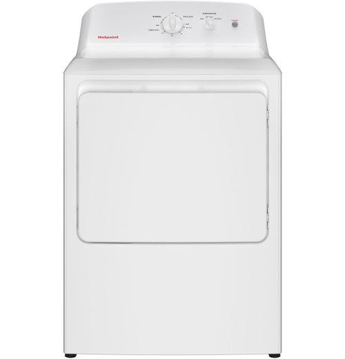 HTX26GASWWW Hotpoint 6.2 Cu. Ft. Gas Dryer - White