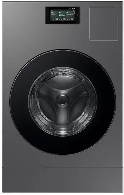 WD53DBA900HZ Samsung 27" Bespoke 5.3 cu. Ft. Ultra Capacity All in One AI Laundry Combo Washer with Super Speed and Ventless Heat Pump Dryer - Dark Steel
