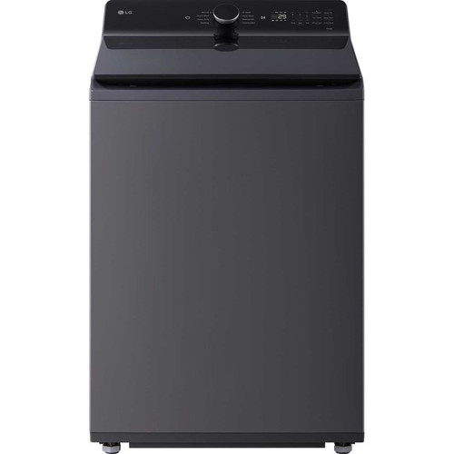 WT8400CB LG 27" 5.5 cu.ft. Mega Capacity Smart Top Load Washer with Agitator and AI Sensing - Matte Black