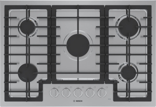 NGM5059UC Bosch 30" 500 Series Gas Cooktop with 5 Burners and OptiSim Burner - Stainless Steel