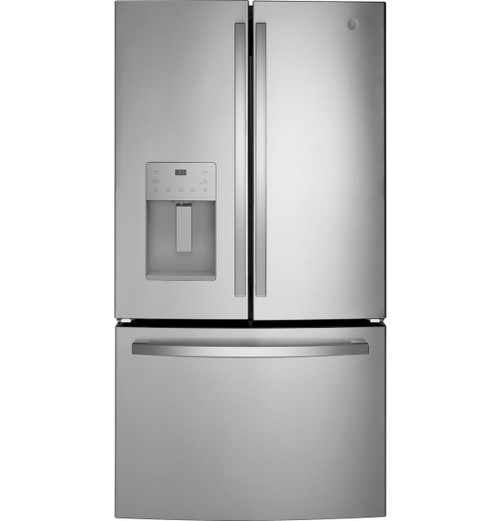 GYE21JYMFS GE 36" 20.6 Cu. Ft. Counter-Depth French Door Refrigerator with Ice Maker - Fingerprint Resistant Stainless Steel
