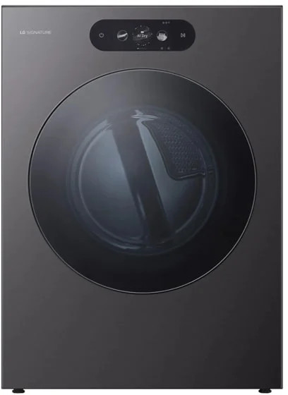 DLEX9900B LG Signature 29" Mega Capacity Front Load Electric Dryer with TurboSteam and AI Sensor Dry - Brushed Black Steel