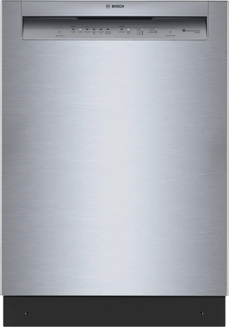 SHE43DM5N Bosch 300 Series 24" Front Control Dishwasher with Recessed Handle and 3rd Rack - 48 dBA - Stainless Steel