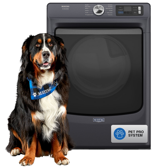 MED7020RF Maytag 27" Front Load Electric Dryer with Smart Pet Pro - Midnight Steel