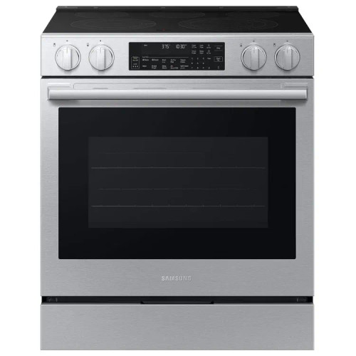 Samsung NSE90H63SRAA 30" Bespoke Smart Slide-In Electric Range 6.3 cu. ft. with No Preheat Air Fry - Fingerprint Resistant Stainless Steel