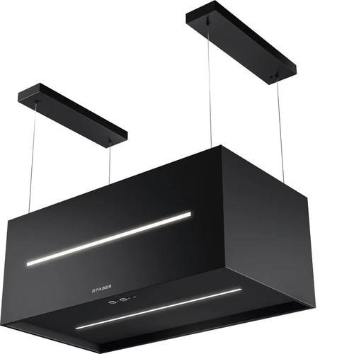 Faber GRAZIS30BKV 31" Graziosa Isola Island Range Hood - 600 CFM - Matte Black