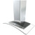 BMIE36BG290 Zephyr 36" Brisas Curved Glass Wall Hood with 290 CFM and Stainless Steel 3 Speed Mechanical Controls - Stainless Steel