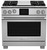 BSDF364G BlueStar 36" Dual Fuel Range with 4 Burners and Griddle - Stainless Steel