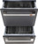 CDD420P3TD1 Cafe 24" Double Drawer Dishwasher with Knock to Pause - 49 dBa - Matte Black with Brushed Stainless Steel Handles