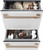 CDD420P4TW2 Cafe 24" Double Drawer Dishwasher with Knock to Pause - 49 dBa - Matte White with Brushed Bronze Handles