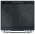 CES700P3MD1 Cafe 30" Slide-In Front Control Convection Electric Range - Matte Black with Brushed Stainless Knobs
