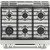 CGS700P2MS1 Cafe 30" Slide-In Front Control Convection Gas Range - Stainless Steel with Brushed Stainless Steel Handles and Knobs