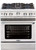 CGSR304L Capital Culinarian Series 30" Self-Clean Range with 4 Open Burners - Liquid Propane - Stainless Steel