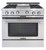 CGSR362G2L Capital Grand Chef 36" Gas Range with 4 Open Burners and 12" Griddle - Liquid Propane - Stainless Steel