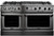 CGSR604BB2N Capital Culinarian Series 60" Self-Clean Gas Range with 6 Open Burners and 24" Grill - Natural Gas - Stainless Steel