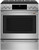 CHS900P2MS1 Cafe 30" Slide-In Front Control Induction Range with True European Convection - Stainless Steel with Brushed Stainless Steel Handles and Knobs