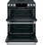 CHS950P3MD1 Cafe 30" Slide-In Front Control Convection Double Oven Induction Range with Wifi Connect and 6 Sealed Burners - Matte Black with Brushed Stainless Handles and Knobs