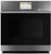 CKS70DM2NS5 Cafe 27" Modern Glass Collection Single Electric Wall Oven with True European Convection and Self-Clean - Platinum Glass with Brushed Stainless Steel Handle